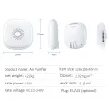 Two in one plug-in mini air purifier ozone deodorization. 