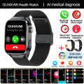 New Medical Grade Health Smartwatch Men's ECG+PPG Blood Glucose Pressure Fat Uric Acid 650mAh AMOLED Sport BT Call Smart Watch. 