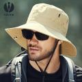 Prism New Fashion Summer Bucket Hat Cowboy Men Outdoor Fishing Hiking Beach Hats Mesh Breathable Anti UV Sun Cap Large Wide Brim 60CM. 