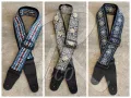 RM Acoustic Electric Bass RETRO Design BRAIDED Cotton Guitar Strap Guitar Belt Akustik Elektrik Bass Gitar Kapok. 