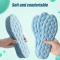 Premium Massage Insole for Men and Women High Elastic Pain Reliever Shock Absorption Insoles Unisex Casual Insoles Soft Breathable Pebbles Shaped Sports Insoles Shoe Accessories. 