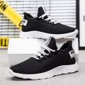 Men's Korean version of lace-up comfortable and light running boys shoes soft bottom trend jogging shoes casual sports shoes.. 