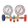 KOGEEK Refrigerant Manifold Gauge Set Air Conditioning Tools with Hose and Hook for R12 R22 R404A R134A. 