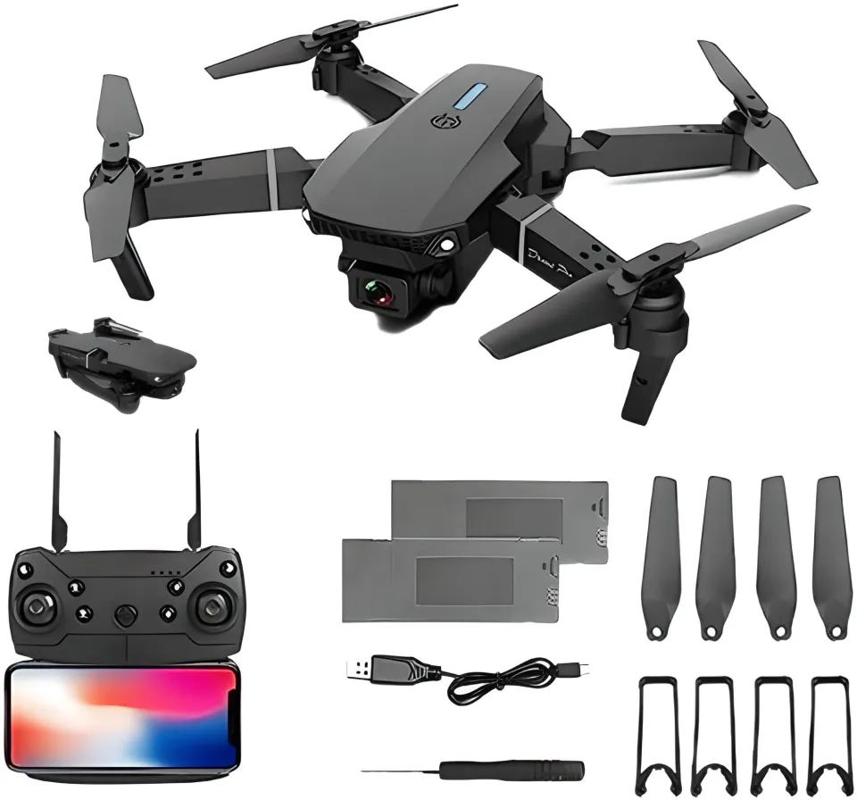 Drone Avec Caméra 1080P Débutant - FPV, 3 Batteries, 30min Vol