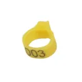 10Pcs Digital Bird Foot Ring Set - Inner Diameter 8mm Pigeon Leg Poultry Dove Parrot Clip Rings - Easy Bird Identification. 