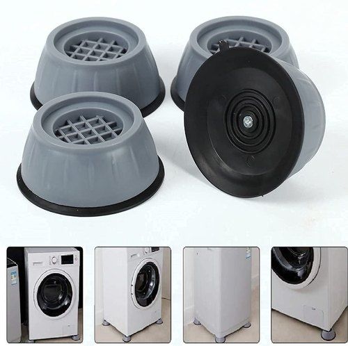 4Pcs Anti Vibration Feet Pads Rubber Legs Slipstop Silent Skid Raiser Mat For Washing Machine Support Dampers Stand Accessories