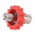 CO2 Tank Refill Valve Connector G5/8 To Anti Oxidation CO2 Cylinder Valve Adapter Simple Installation Red Gear for Factory. 