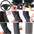 Customize DIY Car Steering Wheel Cover For Honda Fit 2009-2013 City Jazz Original Leather Steering Wrap Hand Sewing. 