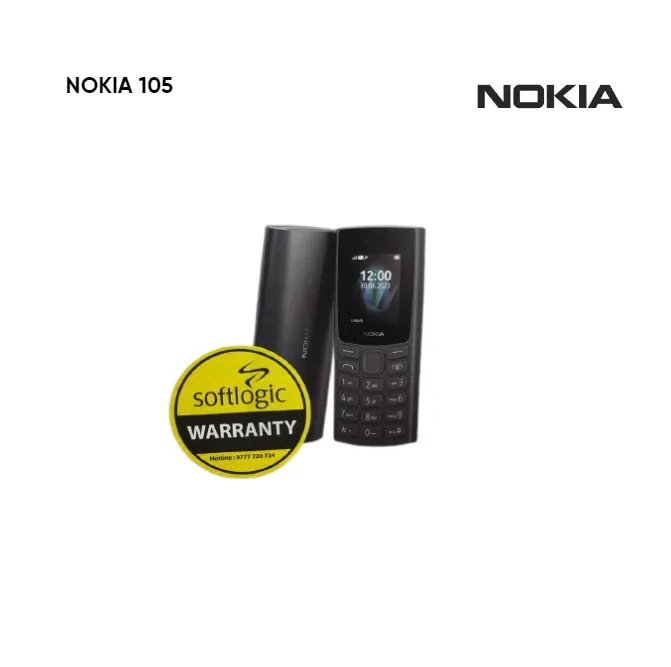 Nokia 105 (New) 2023 | TRCSL Approved | 1 Year Softlogic Warranty (Island-wide)