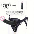 18+ Wearable Strapon Penis for Women Black Dildo Pants Lesbian G Spot Stimulator Adult Standard Size Women Strap Sex Toys for Women. 