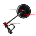 Side Mirror Convex Motorcycle Rearview Mirror for ATVs for Dirt Bikes. 