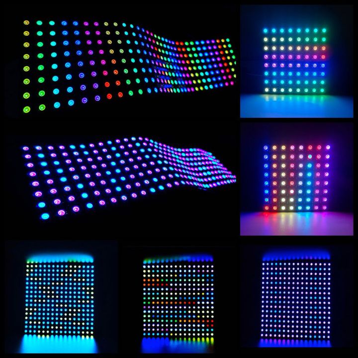 Ws2812b%208x8%208x32%2016x16%20Matrix%20Rgb%20Led%20Digital%20Flexible%20Individually%20Addressable%20Panel%20Screen%20Ws2812%20Ic%20Led%20Strip%20Dc5v%20-%20Image%207