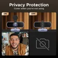 UGREEN 4K 30FPS USB Webcam with Auto Focus, 1.5m Built-in Cable, Metal Finish Plastic Housing for Laptop PC Video Conference Streaming. 