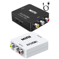 AV to HDMI Converter AV2HDMI Rca Box Mini 2 Hdmi 1080P. 