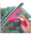 Window Cleaning Wiper with Spray Bottle, Car Windshield Cleaner Squeegee Plastic Glass Cleaner Silicone Blade Brush with Pump, Car-Cleaning Tool, All Purpose Squeegee. 