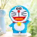 Children's toys female tall small pellet assembly compatible with LEGO bricks Doraemon blue fat difficulty fun gift boutique. 
