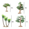 Ecological Plastic Simulation Cypress Cypress Pine Trees Coconut Tree Mini Vivid Landscape Tree Model Garden. 