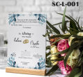 Wedding invitation cards with envelopes, seals, custom personalized printing. 