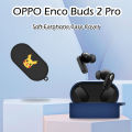 Original For OPPO Enco Buds 2 Pro Solid color cartoon Silicone Earphone Case Cover. 
