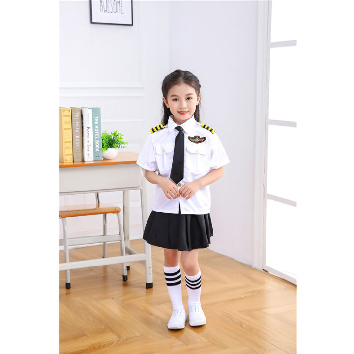 Flight%20Attendent%20Cosplay%20Costumes%20For%20Children%20Halloween%20Party%20Aircraft%20Pilot%20Uniforms%20Kids%20Performance%20Profession%20Class%20Wear%20-%20Image%206
