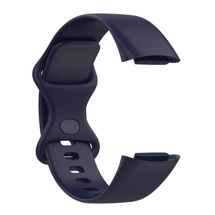 For%20Fitbit%20Charge%206%20Solid%20Color%20Butterfly%20Buckle%20Silicone%20Watch%20Band%20L%20Size%20-%20Image%204