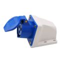 Industrial Plug 32 Amp 3 Pin Waterproof industrial plug and industrial concealed mount socket. 