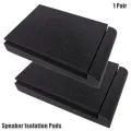 1 Pair 30x20x4.5cm Acoustic Studio Isolation Speaker Foam Pads For 5 Inch Speakers For Studio Loudspeakers. 