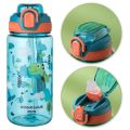 Leaky Summer Drinking Bottle Straw Cup Kids Waterproof Bottle Cartoon Animal 600ml Portable Safety Lock for Outdoor Camping Trip. 