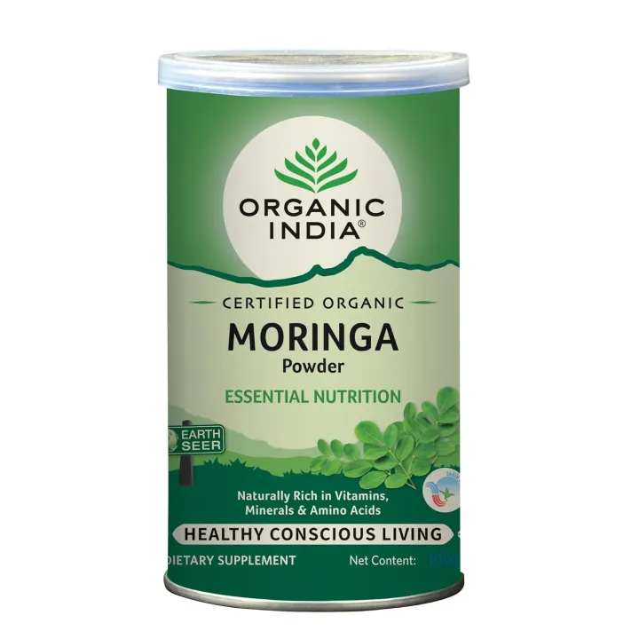 Organic%20India%20Moringa%20Powder%20100gm%20Pack%20of%202%20(FROM%20INDIA)%20SAB%20-%20Image%202