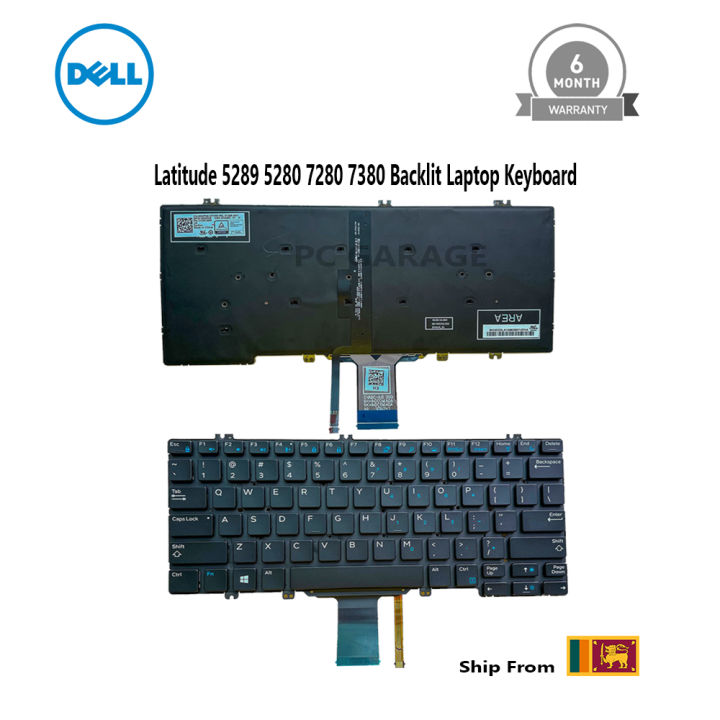 Dell Latitude 5289 5280 7280 7380 Backlit Laptop Keyboard