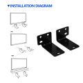 NANLIY 12X Wall Mount Kit Mounting Brackets for Soundtouch 300 for -300 Sound Touch 300 Soundbar, Soundbar 700/ 900. 