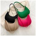 Mini Shoulder Underarm Bags Fashion Women Handbags Small Solid Color Casual Female Green Pouch Ladies Retro PU Leather Tote Bag. 