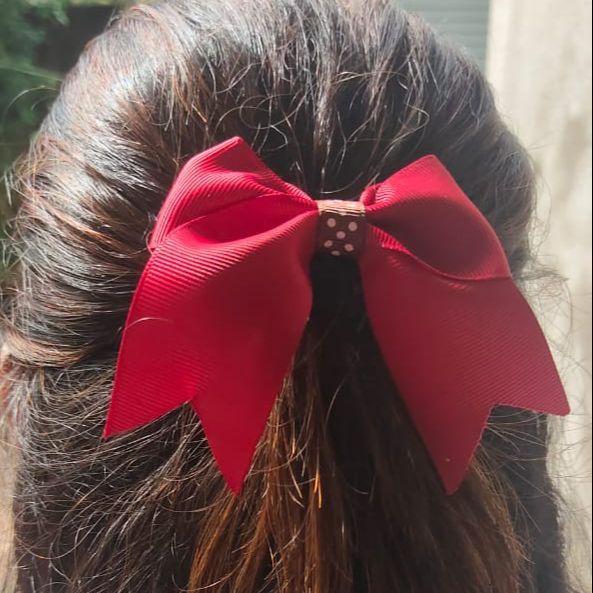 Ribbon hair scrunchie 2 pcs