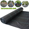 Heavy Duty Weed Barrier Plastic Green House Ground Cover 3/5m Width - 3M. 