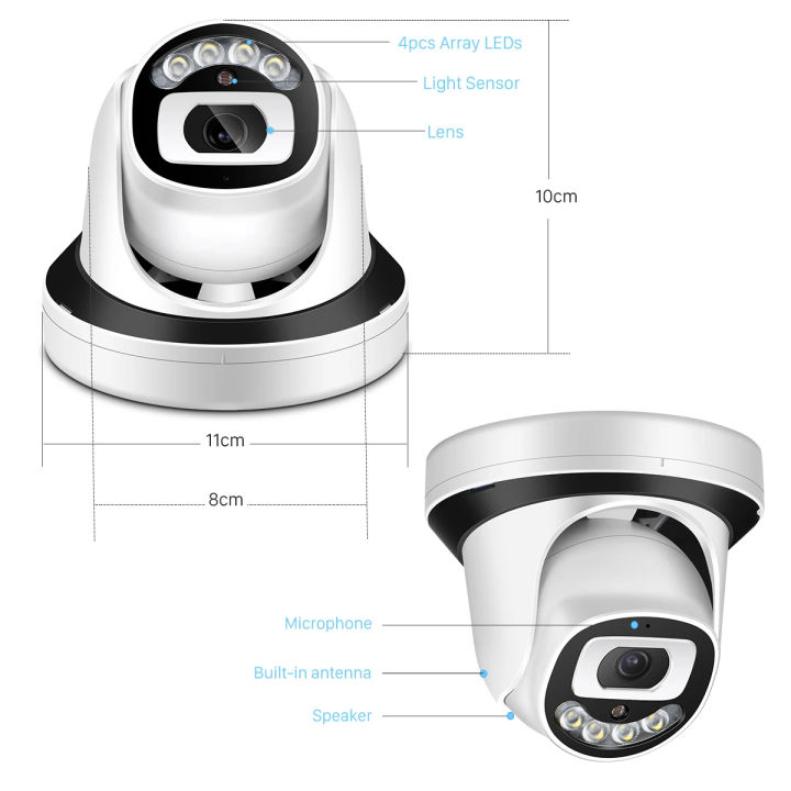 ITECH%205MP%2025m%20Dual%20Light%20HD%20Audio%20AHD%20Camera%20IR/Color%20Night%20Vision%20Wide%20Angle%205MP%20Video%20Surveillance%20Dome%20Camera%20-%20Image%207