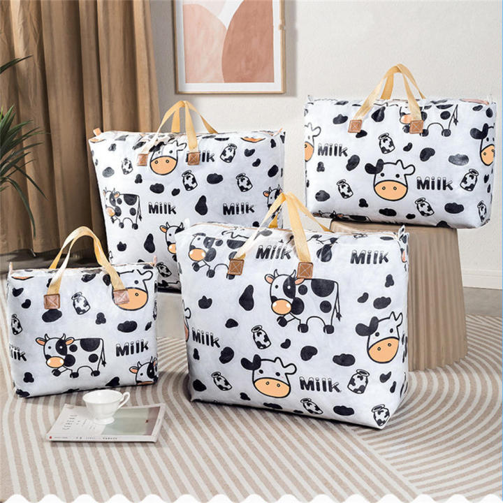Foldable%20Portable%20Handbags%20Clothing%20Storage%20Solutions%20Cartoon%20Cow%20Printing%20Blanket%20Storage%20Bags%20Dustproof%20Wardrobe%20Organizer%20Bags%20Quilt%20Storage%20Bags%20-%20Image%202