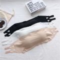 Girls Ice Silk Strapless Bra Seamless Crop Tube Top Bralette for Women Soft Bras Large Size Bustier Tops Summer Underwear. 