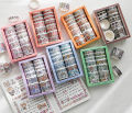 Panda Online 12 Rolls/Set Washi Tape Rainbow Twister boxed Cartoon Tapes Decorative Masking Sticky Paper Tape for Journals Diary DIY Crafts Gift Wrapping. 