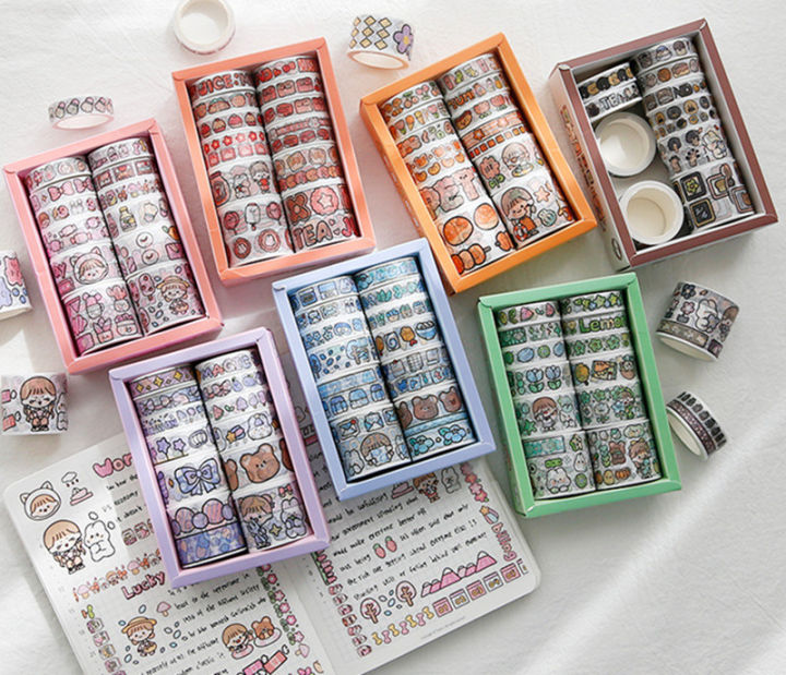 Panda%20Online%2012%20Rolls/Set%20Washi%20Tape%20Rainbow%20Twister%20boxed%20Cartoon%20Tapes%20Decorative%20Masking%20Sticky%20Paper%20Tape%20for%20Journals%20Diary%20DIY%20Crafts%20Gift%20Wrapping%20-%20Image%207