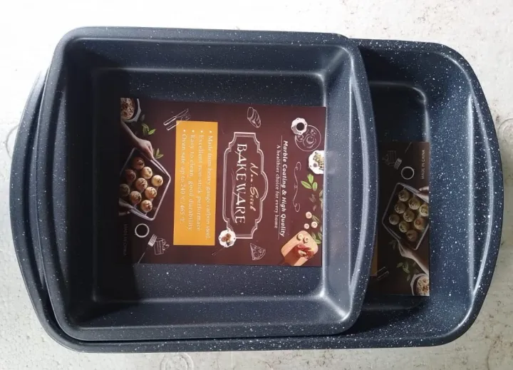 Fg86 Non-stick Square Baking Tray With Hand 26cm | Daraz.lk