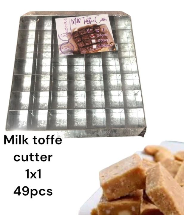 Milk Toffee Cutter 1x1 49 Pcs