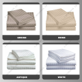 Egyptian Cotton Striped Bed Sheet with 2 Free Matching Pillow Cases | Hotel Quality | Beddings.lk. 