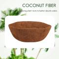 14 Inch Coco Liner for Planters, 2PCS Round Replacement Plant Basket Liners Natural Coco Fiber Liner for Hanging Basket. 