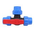 T-type 20/25/32/40/50mm PE Pipe Faucet Diverter Plastic Irrigation 3-Way Ball Valve Pipe Fast Joint Easy To Install Water Pipe Fittings Lawn. 
