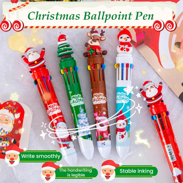 Pen%20Color%20Pen%20Santa%20Claus%20Ballpoint%20Pen%200.5mm%20School%20Stationery%20Kids%20Gifts%201PC%20Christmas%2010%20color%20Ballpoint%20Pen%20Student%20Press%20-%20Image%202