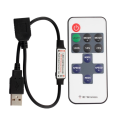 Sptrry11 Keys LED Strip Controller Mini Dimmer RF Remote 5V USB Interface Controller for 5050/2835 Single Color LED Strip. 