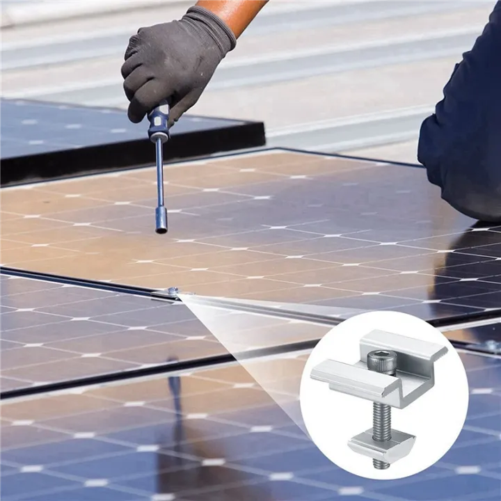 SRIWEN%208Pack%20Solar%20Panel%20Mounting%20Brackets,%20Solar%20Panel%20End%20Clamps,%20Centre%20Clamps,%20for%20PV%20Solar%20Panel%20Solar%20Module%2035mm%20-%20Image%202