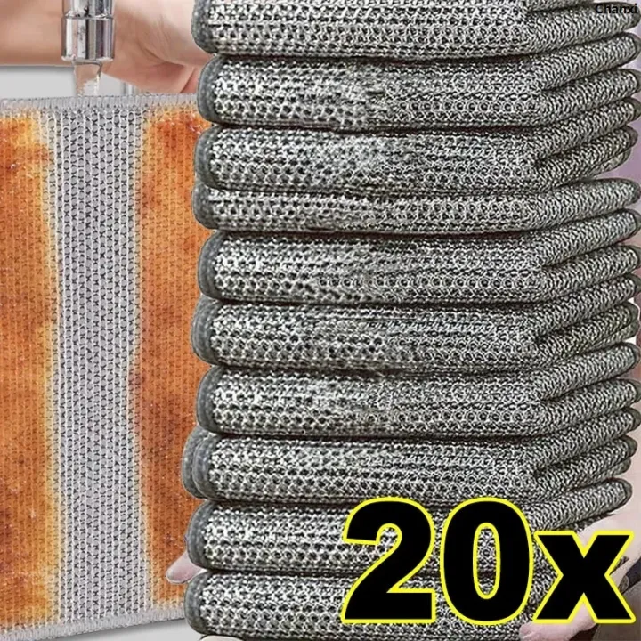 Iron Rag For Lab ChanxiPortable microfiber cloth 20x Steel Deep Cleaning Cloth Brush ...