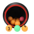 Yellow Game Prop with Folding Bucket Balls Ping Pong Ball for Office Decompression Activity Item. 