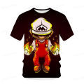 Game Super Mario Bros Tshirt Kids Clothing Tops Boy T-shirt Game 3D Print T Shirts Funny Anime Men Women Short Sleeve Tees. 